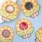 Wrapables Birthday Lollipop Paper Card Candy Holders, Party Supplies, Decorations, Party Favors (100pcs), Sunflowers